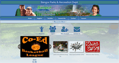 Desktop Screenshot of bangorparksandrec.com